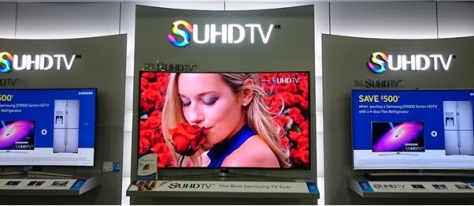 Figure 1 - Samsung is heavily promoting a range of top end TVs made with quantum dots